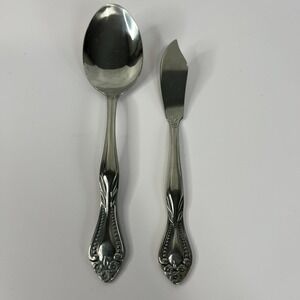 Lifetime Stainless Korea Pierrepont Dinner Spoon & Butter‎ Knife Set, Glossy